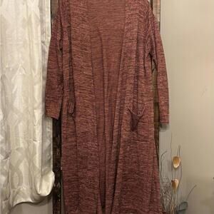 Cozy Maroon Knit Cardigan